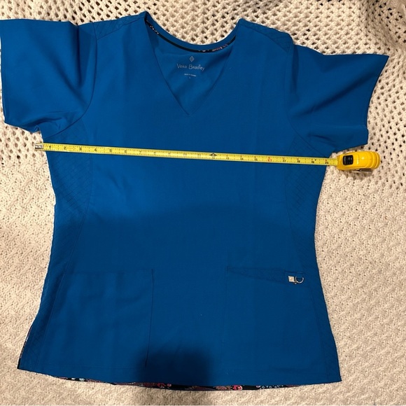 VERA BRADLEY WOMENS SCRUB T SHIRT SMALL BLUE - Picture 4 of 8